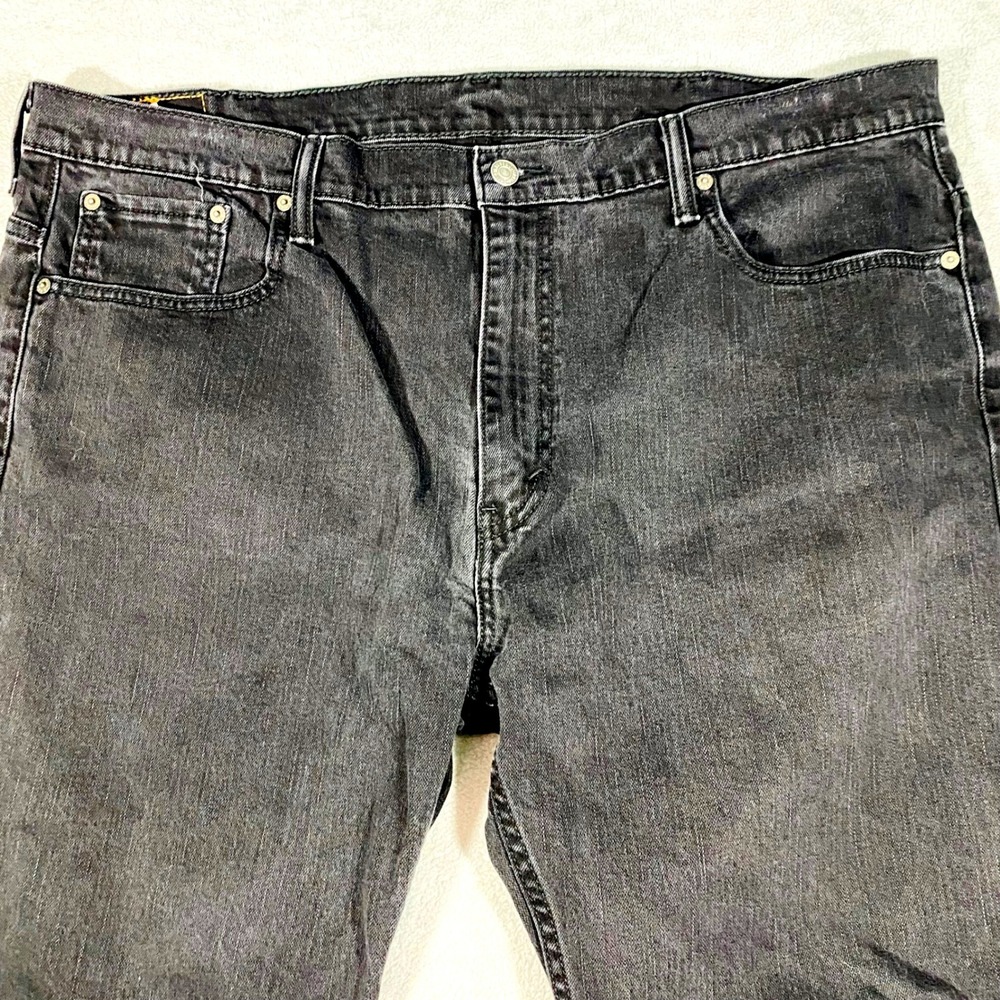 Levi's 569 Loose Straight Jeans Mens 40x30 Black Faded Denim 00569-0125 - Picture 10 of 16